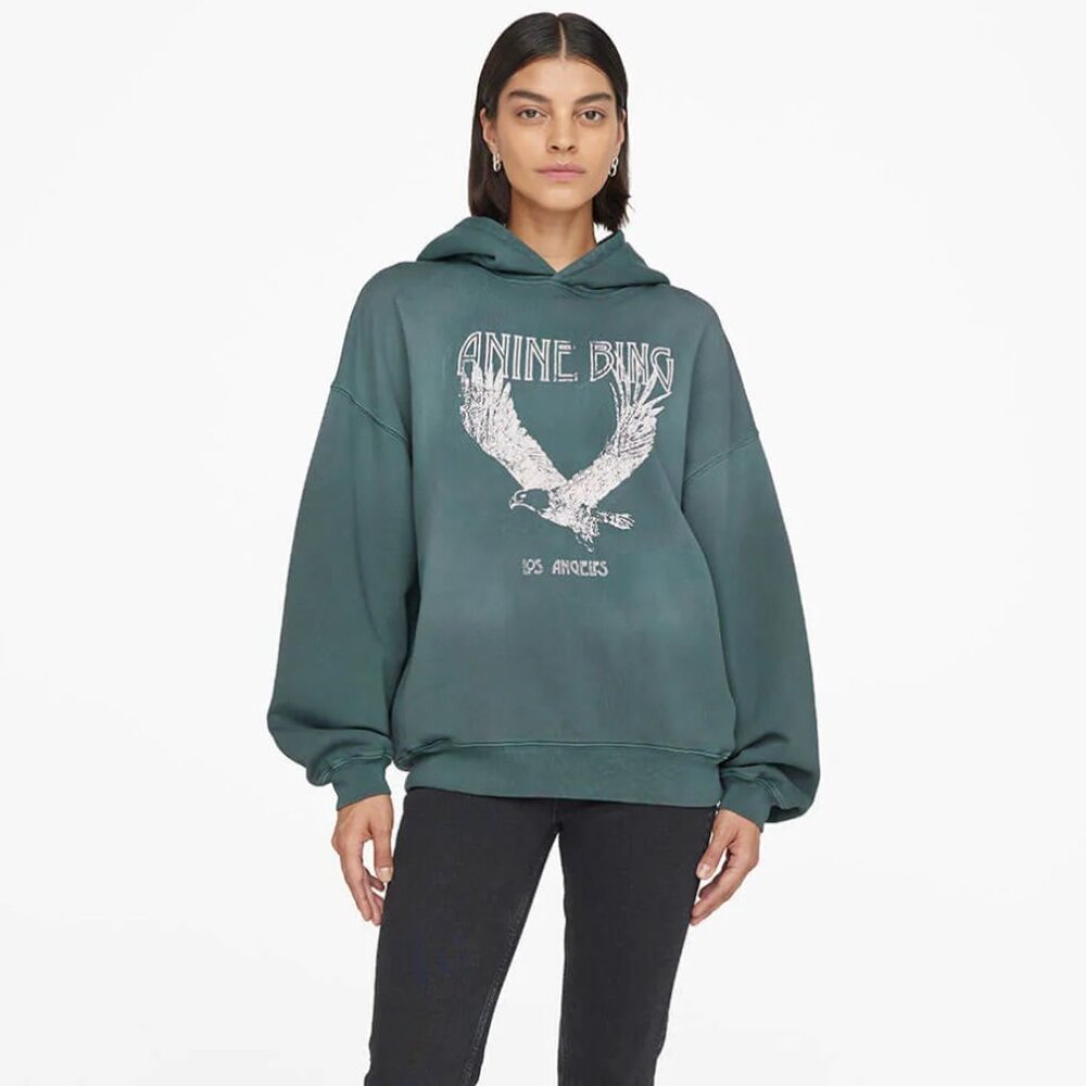 Anine Bing Ash Hoodie Eagle